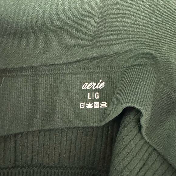 Aerie Seamless Ring Longline Bralette Sycamore Green NWT Size Large - Picture 7 of 8